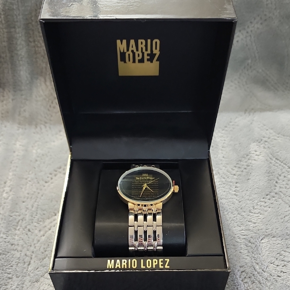 Mario Lopez Gold and Silver Watch